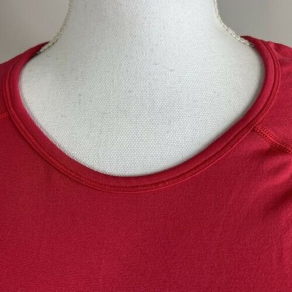 Fabletics Women's Katana Seamless Long Sleeve Compression Shirt Top Size M Red - Picture 4 of 12